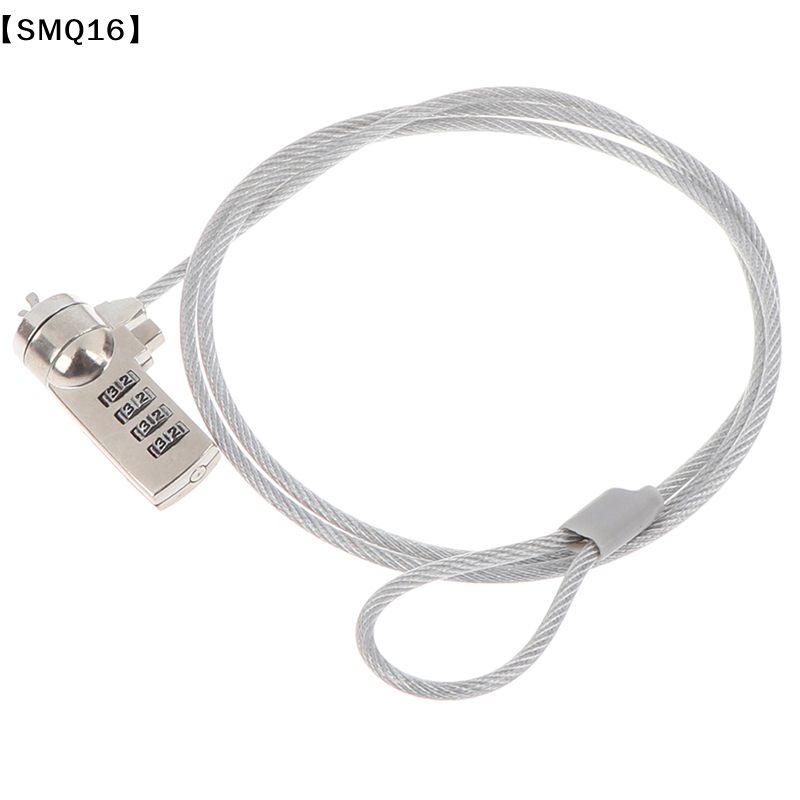 Pc Security Lock - 4桁セキュリティパスワード付きコンピューターロック、ノートパソコン用盗難防止チェーン【SMQ】