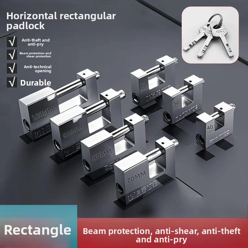 Pc Security Lock - 1 PC 高耐久耐切創南京錠安全屋外ロック 3 つのキー付き ゲートフェンス小屋輸送コンテナツールボックス用