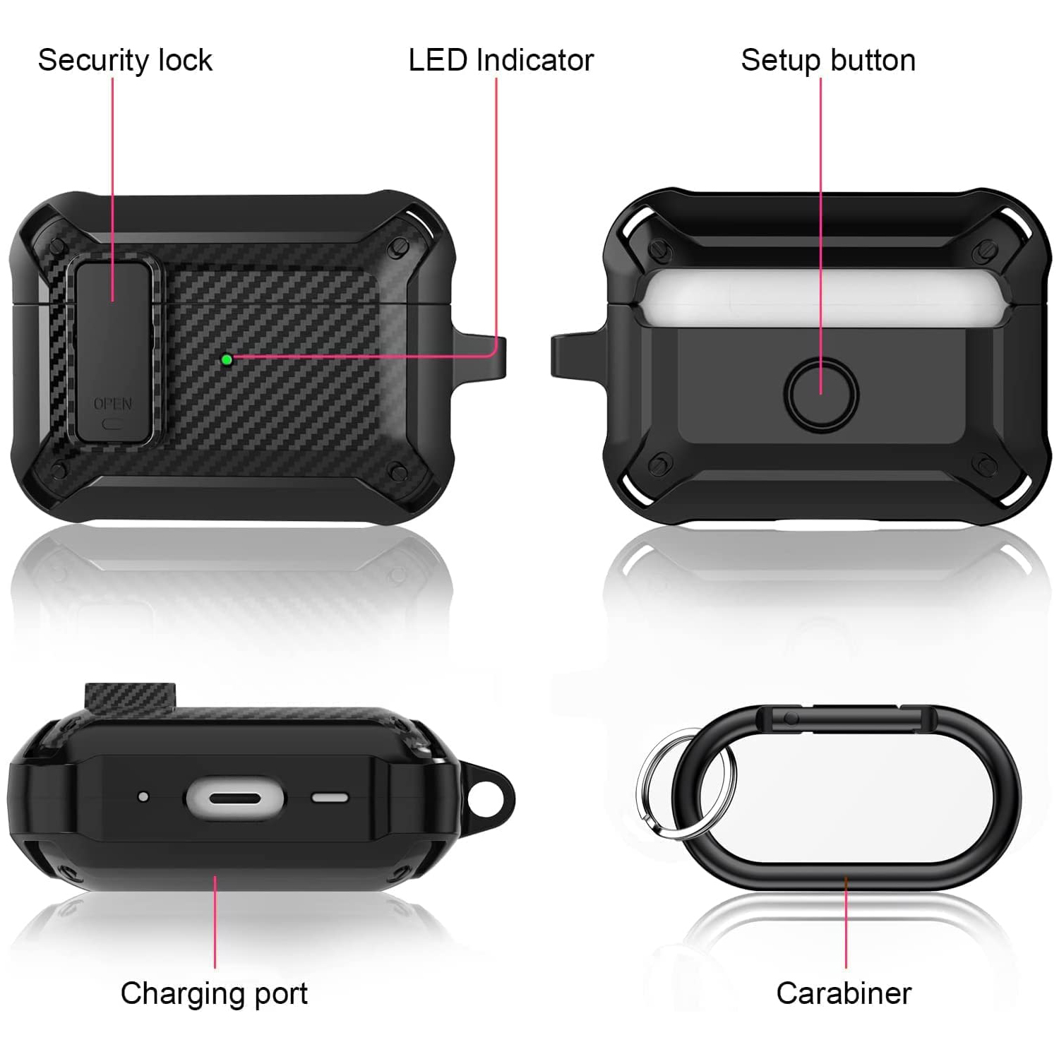 AirPods 第4世代用 高級 セキュアロッククリップ カ - Pc Security Lock のレビューと価格