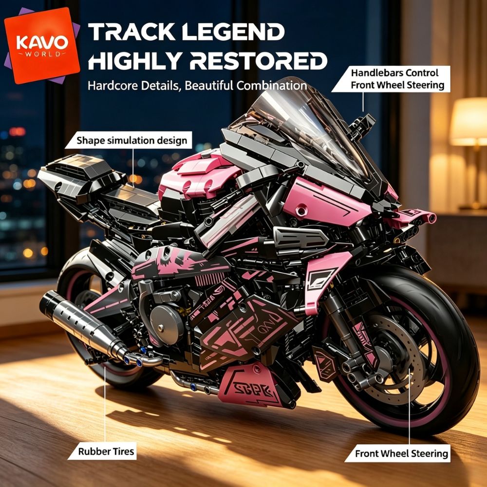 KAVOWORLD 1:5大型バイク組み立てブロックモデルキ - Office Tech Certification のレビューと価格